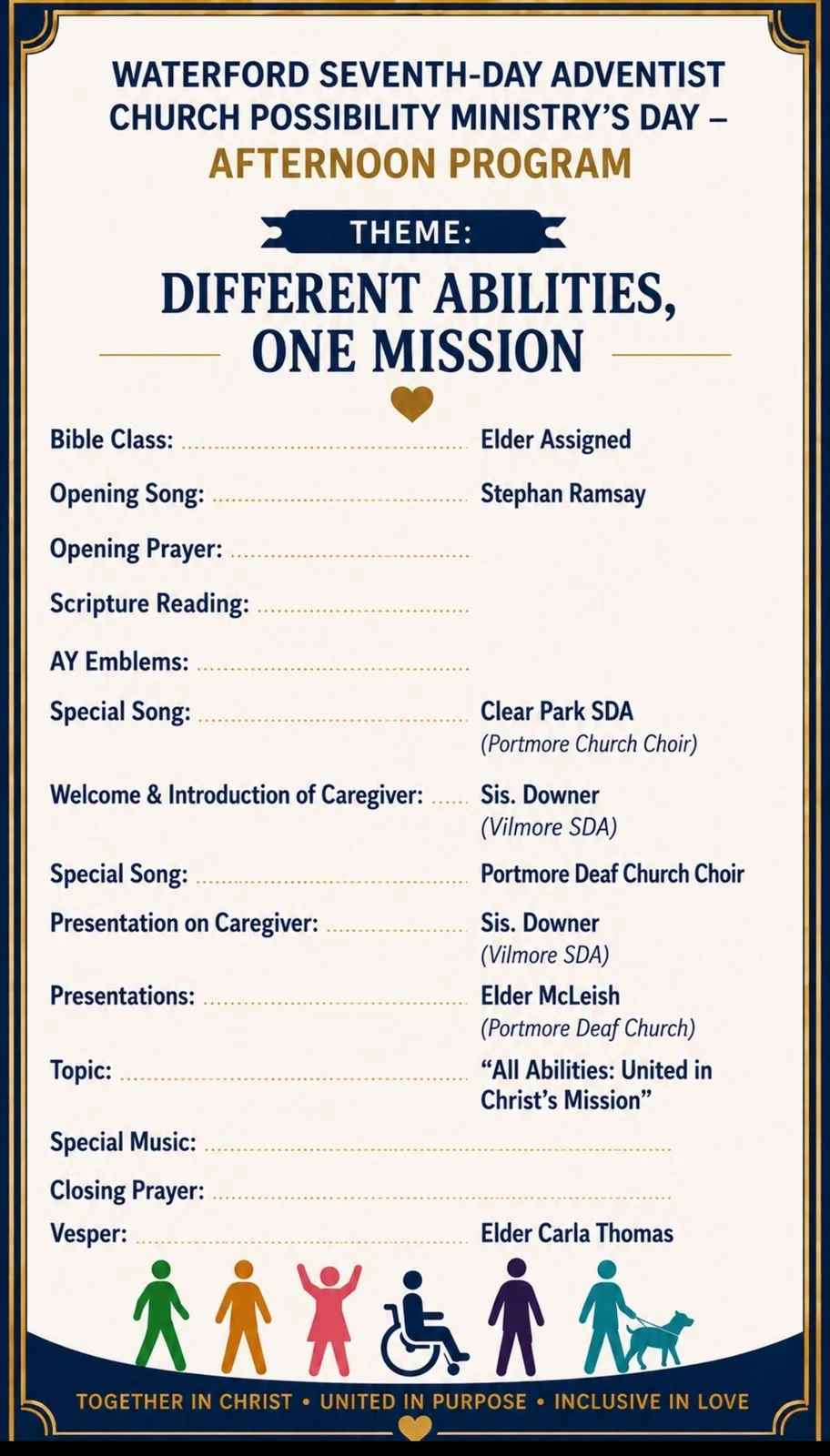 Afternoon program
