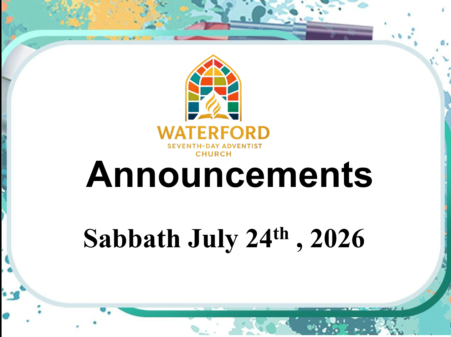 Announcement slide 1 of 34