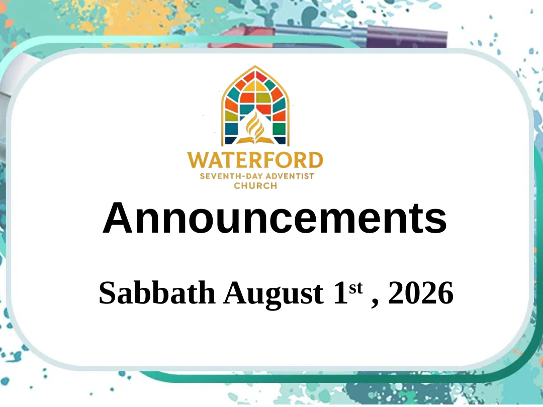 Church announcement