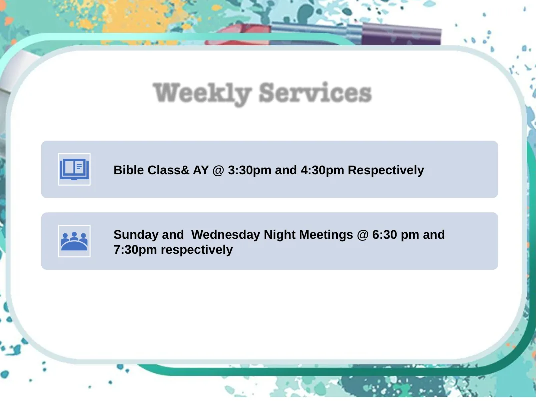 Waterford church announcement slide 9