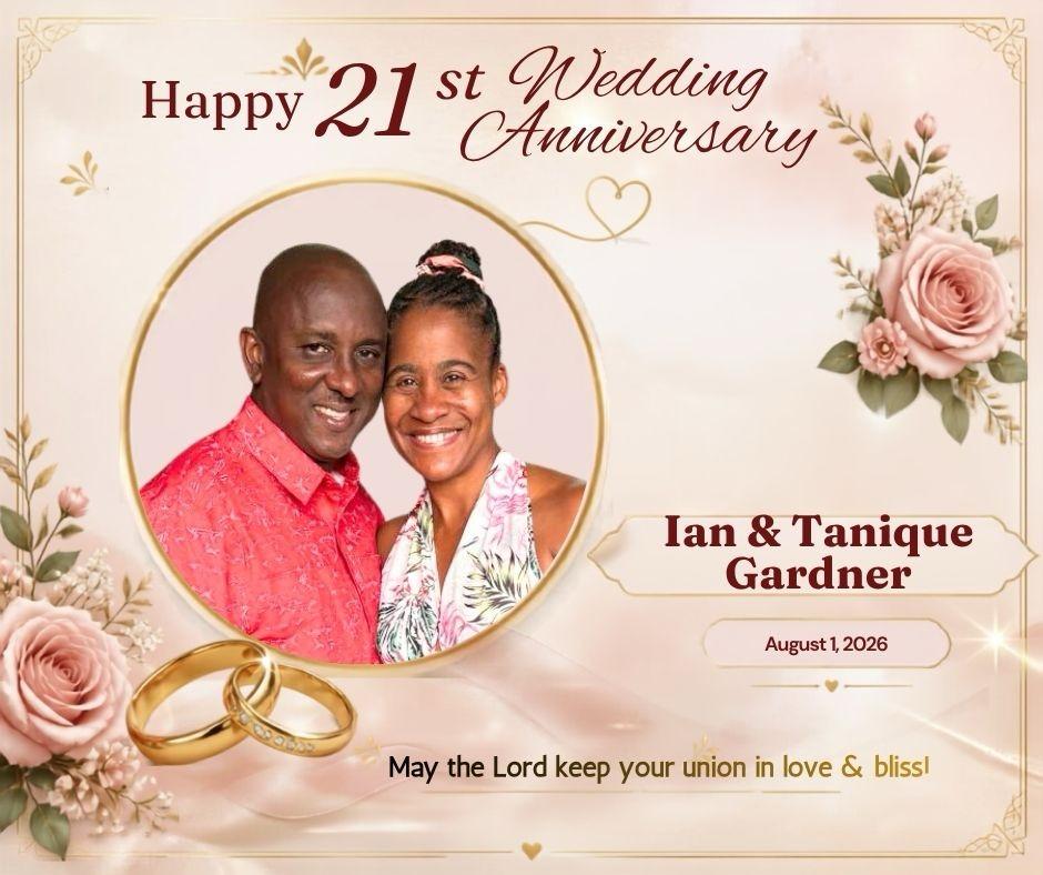 Wedding Anniversary: Ian and Tanique Gardner