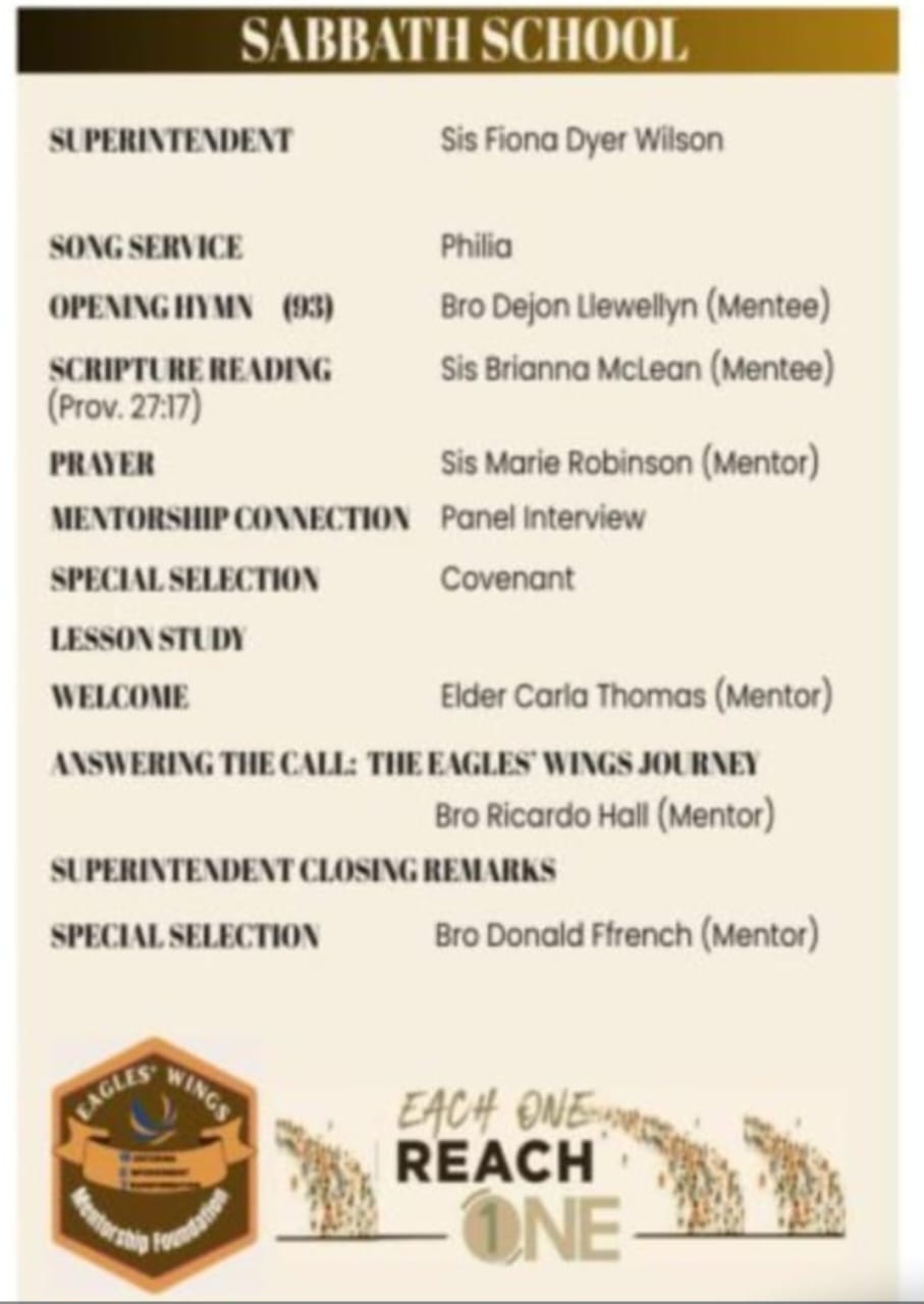Sabbath School programme